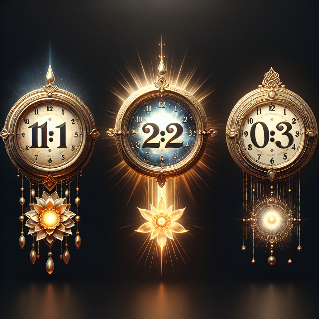 11h11, 22h22, 03h33 : signification spirituelle heure par heure
